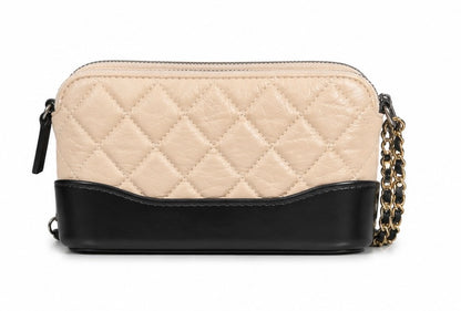 Chanel Gabrielle handbag in black and brown, pre-owned and in very good condition